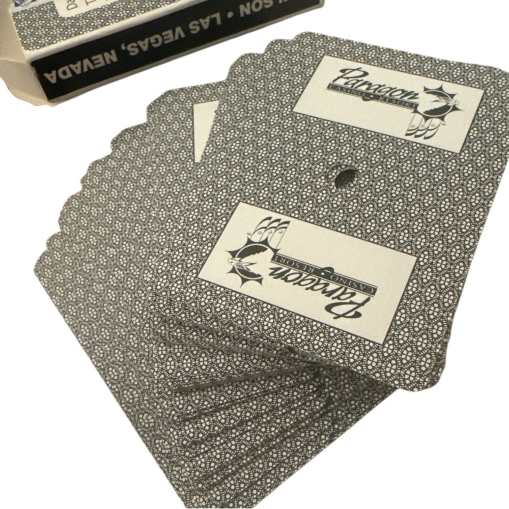 Set Of Two Paragon Casino Retired Paulson Playing Cards Memorabilia Full Count